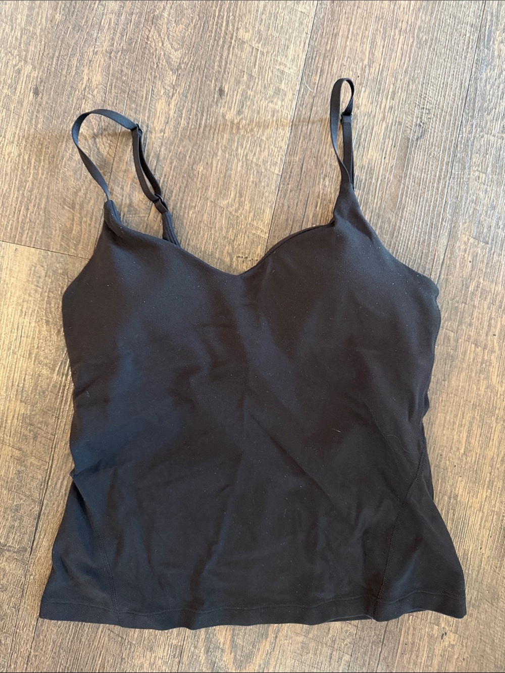 lululemon athletica Black Slim Adjustable-Strap Cami